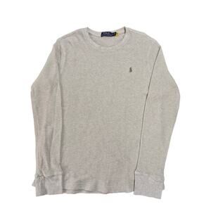 Polo Ralph Lauren Waffle 100% Cotton Thermal Shirt  Sz L Small Pony